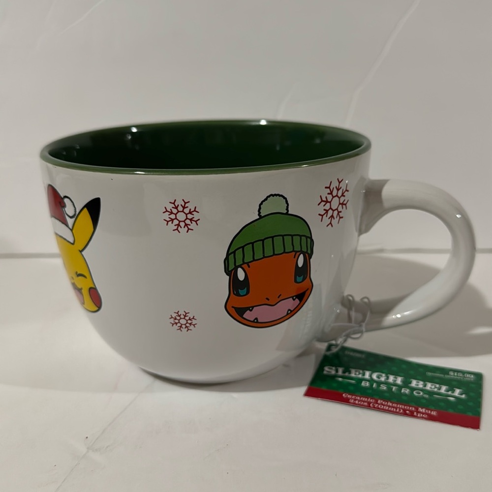 NEW Ceramic Pokemon Holiday Mug a 24oz - Pokémon Mug - Pokémon Christmas Cup